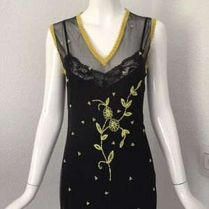 Belle Mailleesh sequin embellished mesh dress